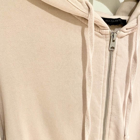 🌴 AllSaints ‘Violet’ Ruffle-Back Zip-Up Hoodie - Picture 4 of 8
